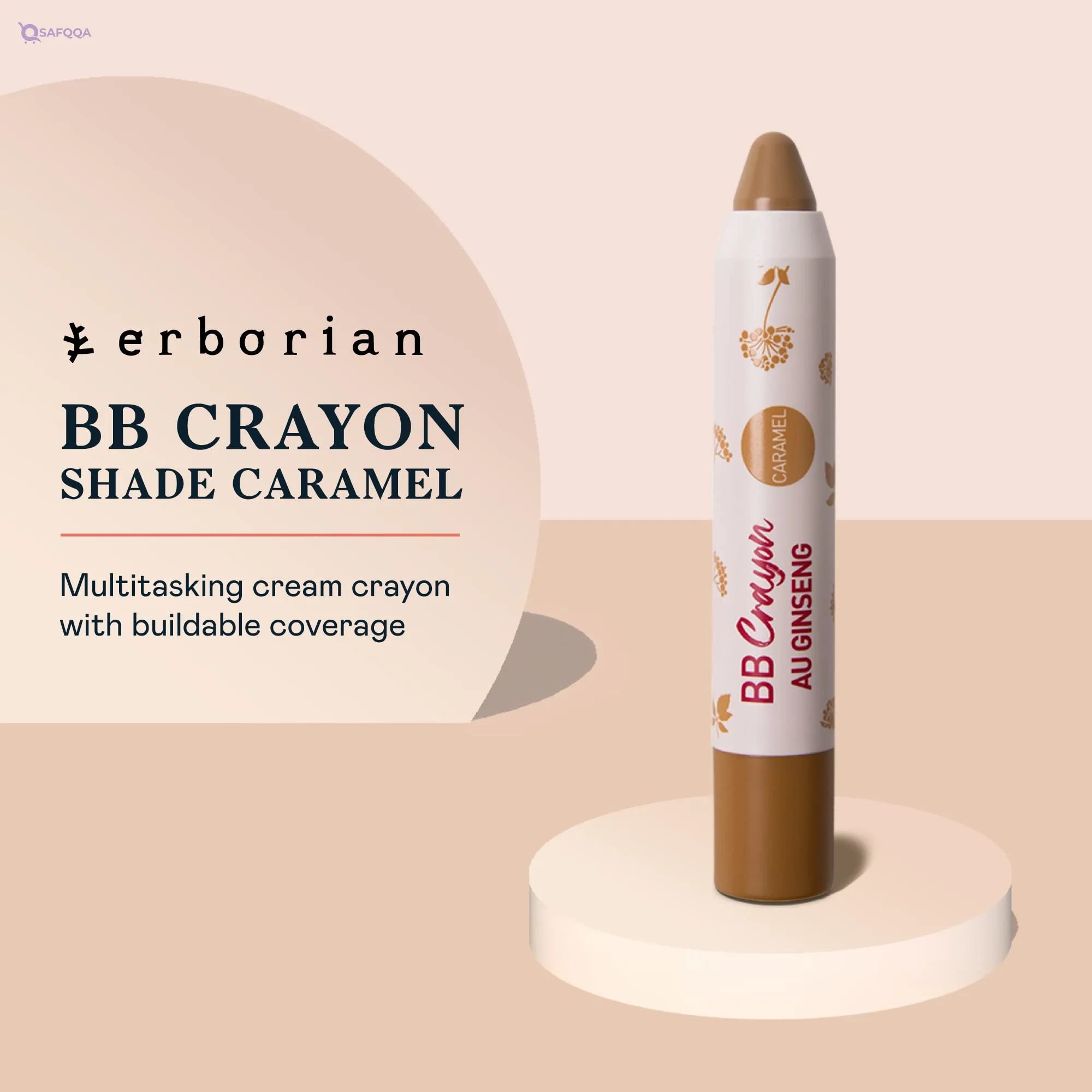 Erborian BB Crayon – Caramel, 3 g – Coverage & Skincare in One - Safqqa