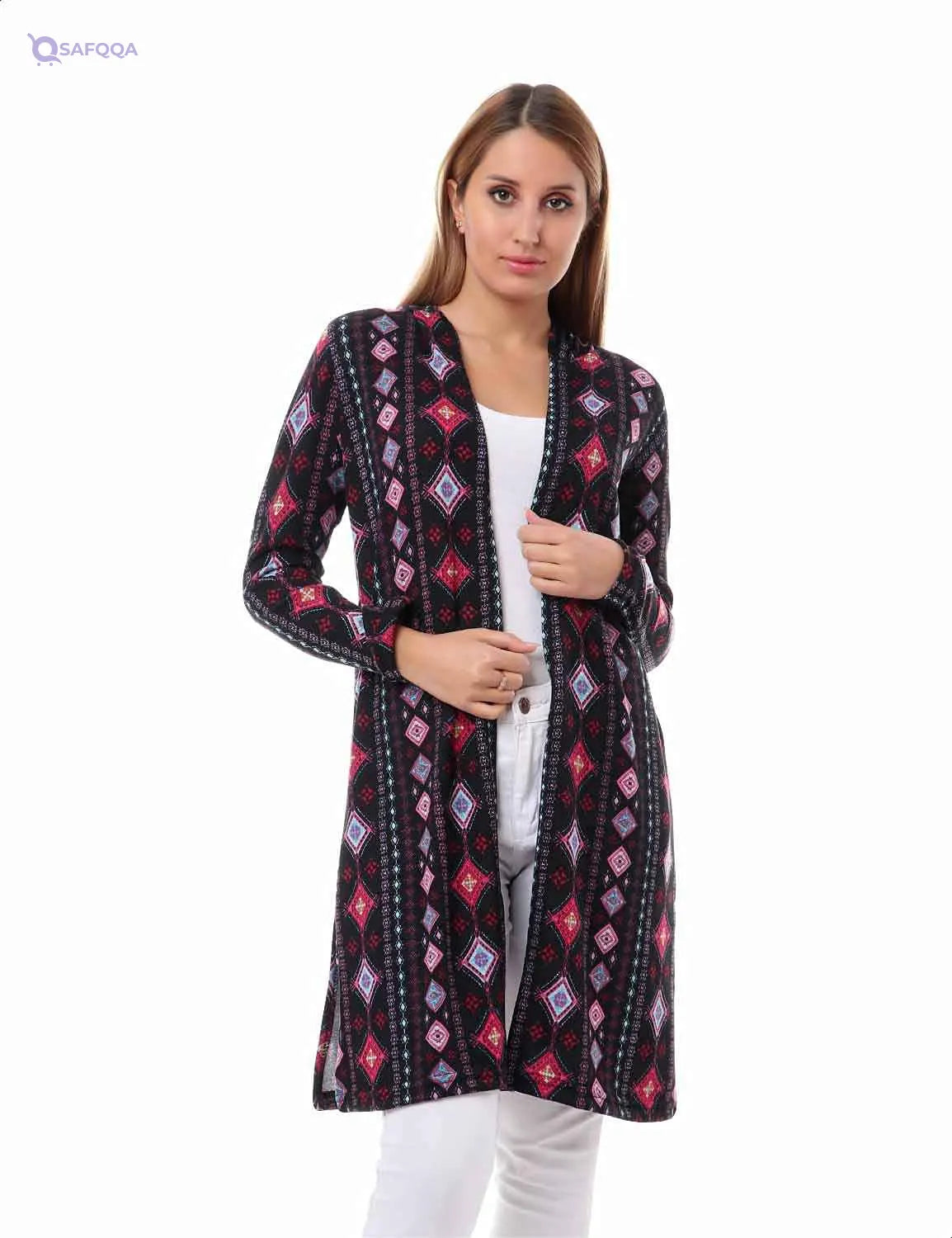 Andora Cardigan For Women Open-front design for easy wear Long sleeves with a relaxed fit. - Safqqa