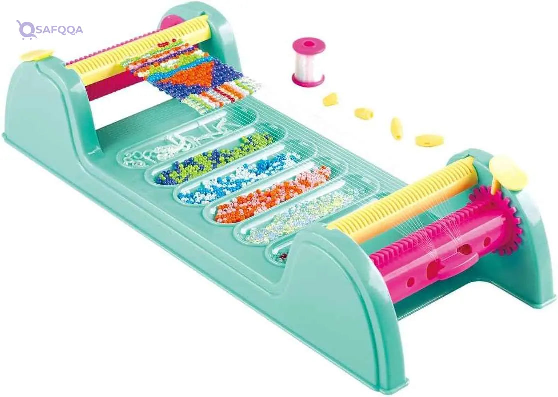 Playgo Beads Weaving Machine, Multi-Colour, 6024, 16 Pcs - Safqqa