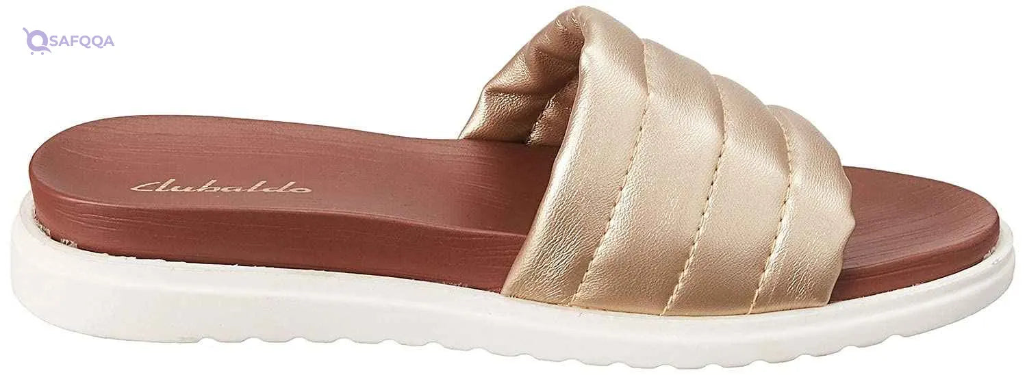 Club Aldo Quilted Round Toe Slides for Women - Safqqa Egypt