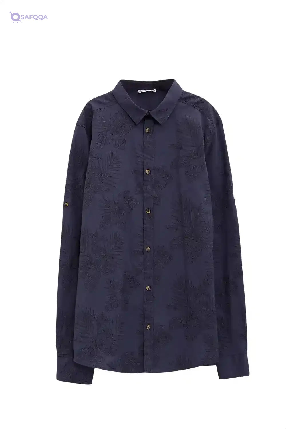 DeFacto Flower Pattern Roll-Up Long Sleeves Cotton Shirt for Boy - Safqqa Egypt