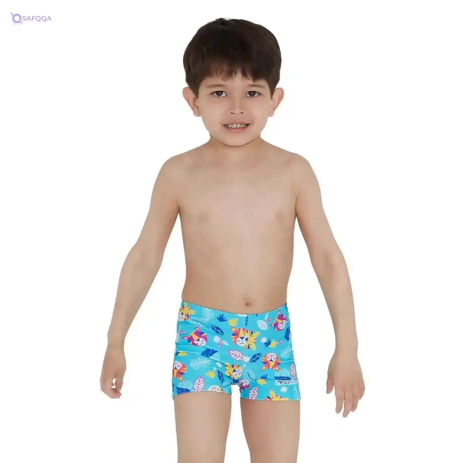 Speedo Boy's Jungleterry Digital Allover Aquashort Swim Briefs - Safqqa Egypt