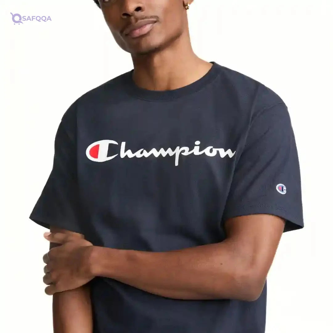 Champion T-Shirts For Men Easy to pair with jeans, shorts, or joggers. - Safqqa