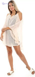 JAMILA Women Self Stitches Sheer Cover Up OUTERWEAR - Safqqa Egypt