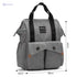 TEKNUM Double Baby Stroller Pram + Diaper Bag wt Stroller Hooks & Changing Mat + Pouch Wide Seat and Canopy Big Basket 5 Point Seat Belt Cushioned Seat (6-36 Months ) -Dark Grey - Safqqa