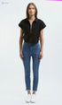 Ravin Womens Light Vintage Blue Solid Skinny Jeans Pants - Safqqa Egypt