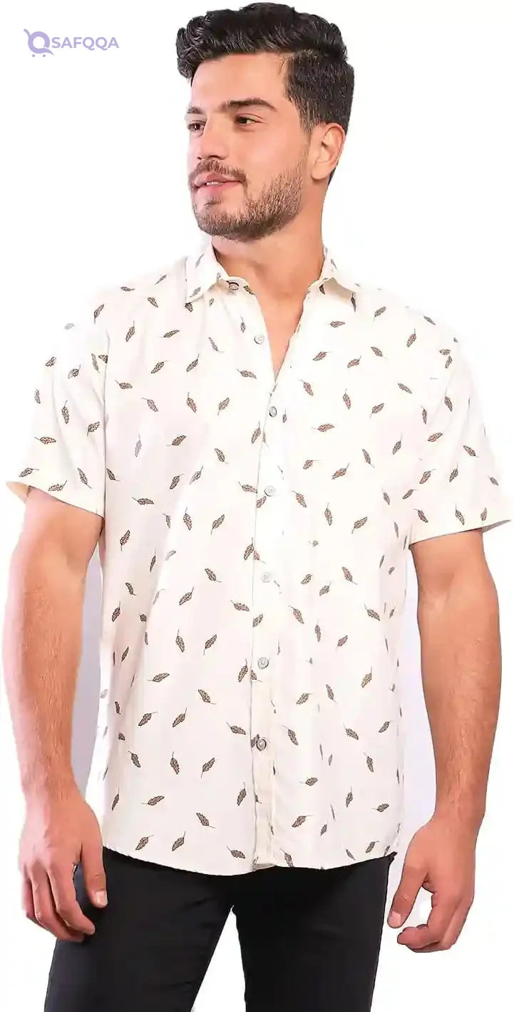 White Rabbit Men's Short Sleeve Shirt WR2077S22 - Safqqa Egypt