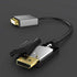KabelDirekt 1117 0.15m DisplayPort DP to DVI adapter (maximum resolution 4K/30Hz, suitable for all graphics cards with a socket connecting beamers or monitors input) PRO Series black - Safqqa Egypt