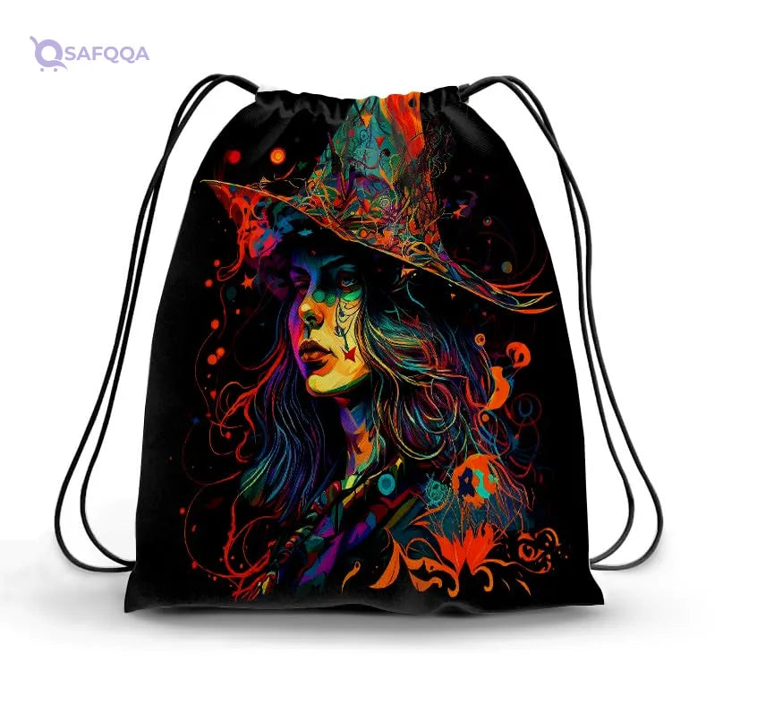 TAT DRAWSTRING BAG - 670, MultiColor, Large - Safqqa