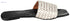 OX Faux Leather White Slides OX0011 For women, Size 38 EU - Safqqa