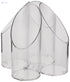 Vague Cutlery Holder For Kitchen, Transparent/Silver - Safqqa