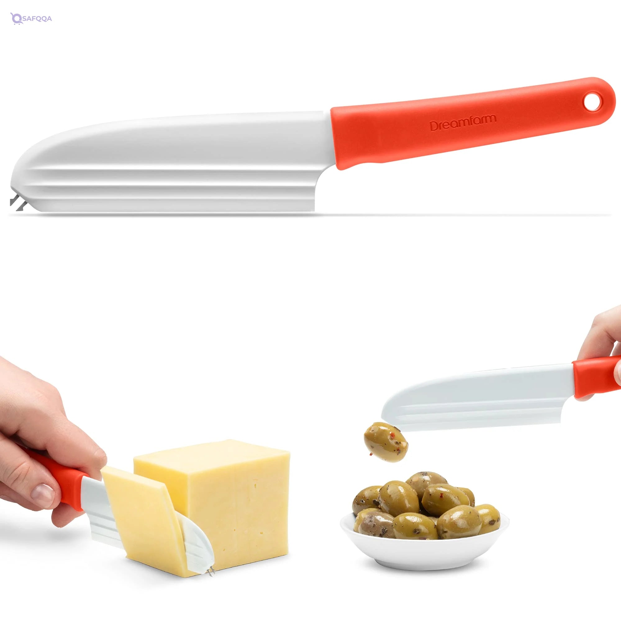 Dreamfarm Knibble Lite Cheese Knife Forks Nibbles - Safqqa