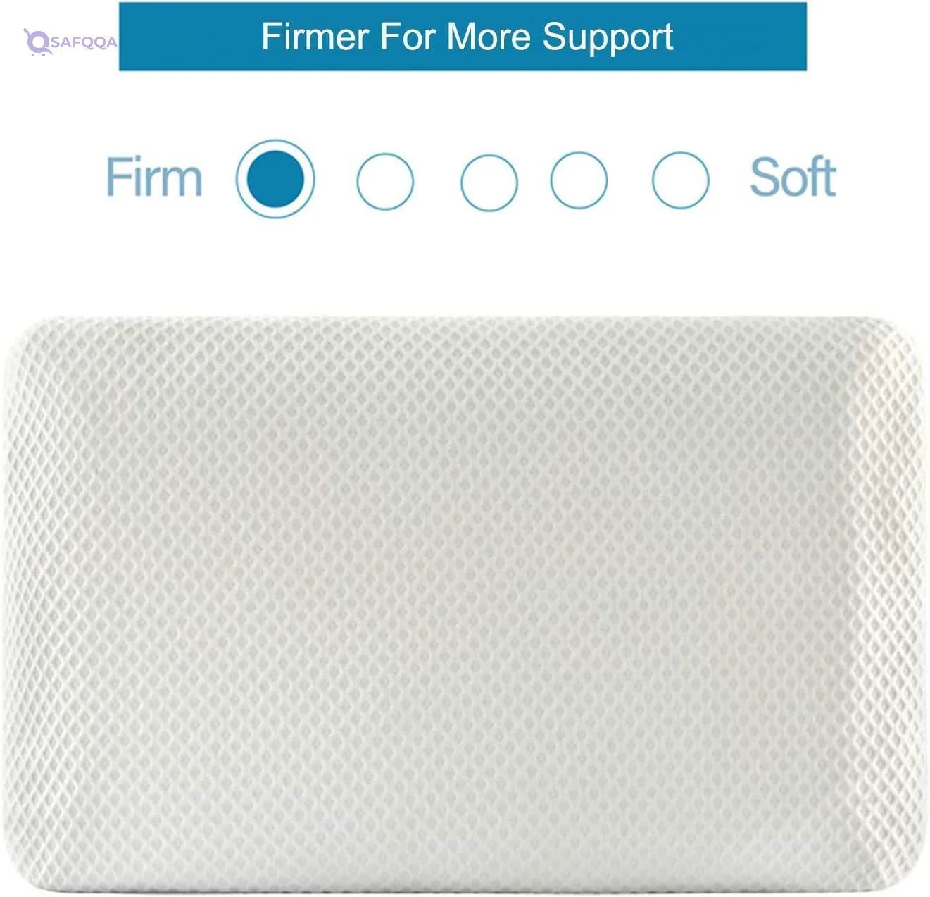Dlight Bedding Ultra-Thin Gel Infused Memory Foam Pillow – Full Size, Low Profile - Safqqa