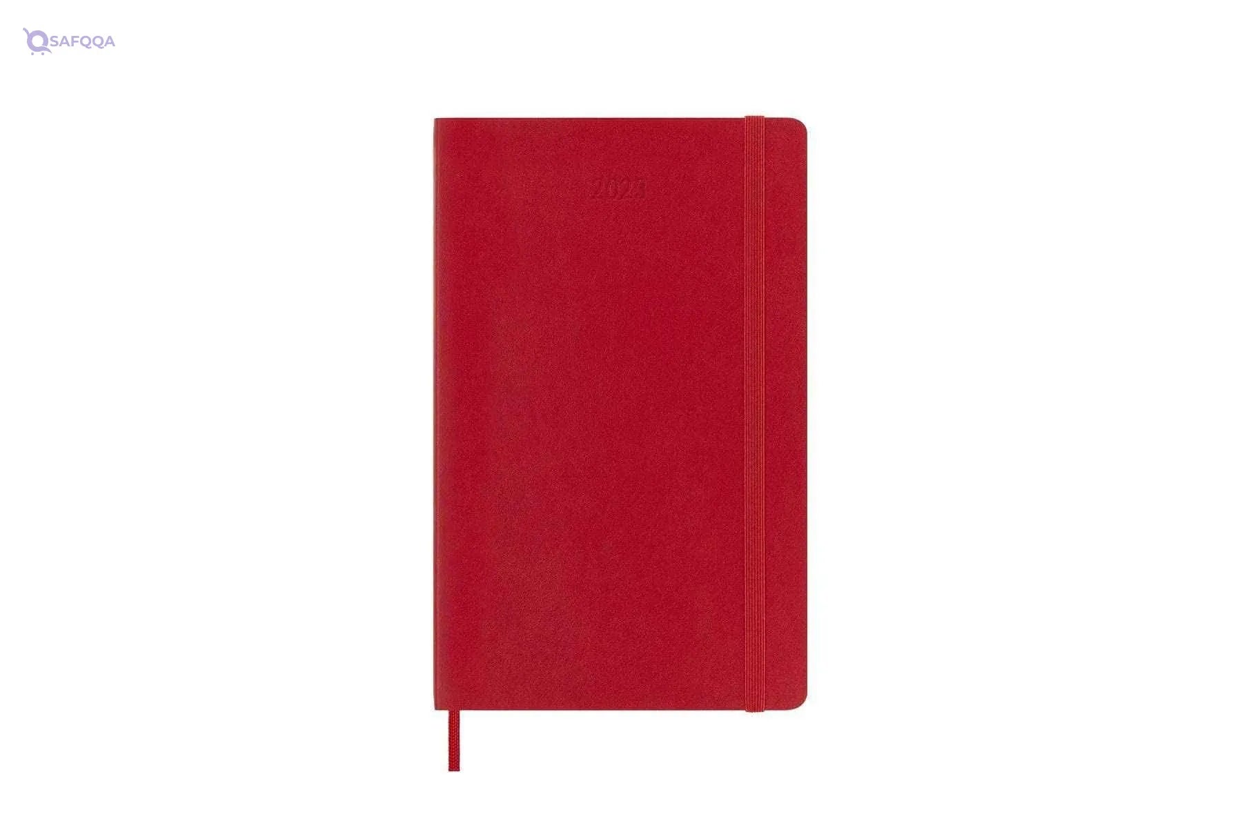 Moleskine 2023 Weekly Planner – 12-Month Diary & Notebook, Large (13x21 cm), Soft Cover, Scarlet Red - Safqqa Egypt
