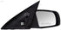 Fit System 68599N Passenger Side Mirror for Nissan Altima Sedan, Textured Black, PTM Cover, w/Turn Signal, Foldaway, Power - Safqqa
