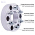 DCVAMOUS 2PC 6x135 to 6x5.5 Wheel Adapters 2 Inch with 14x2 Studs Compatible with Ford 6 Lug 6x135 to 6x139.7 for 2004-2014 F150 / 2003-2014 Expedition 2003-2014 Navigator 2006-2014 Mark LT - Safqqa