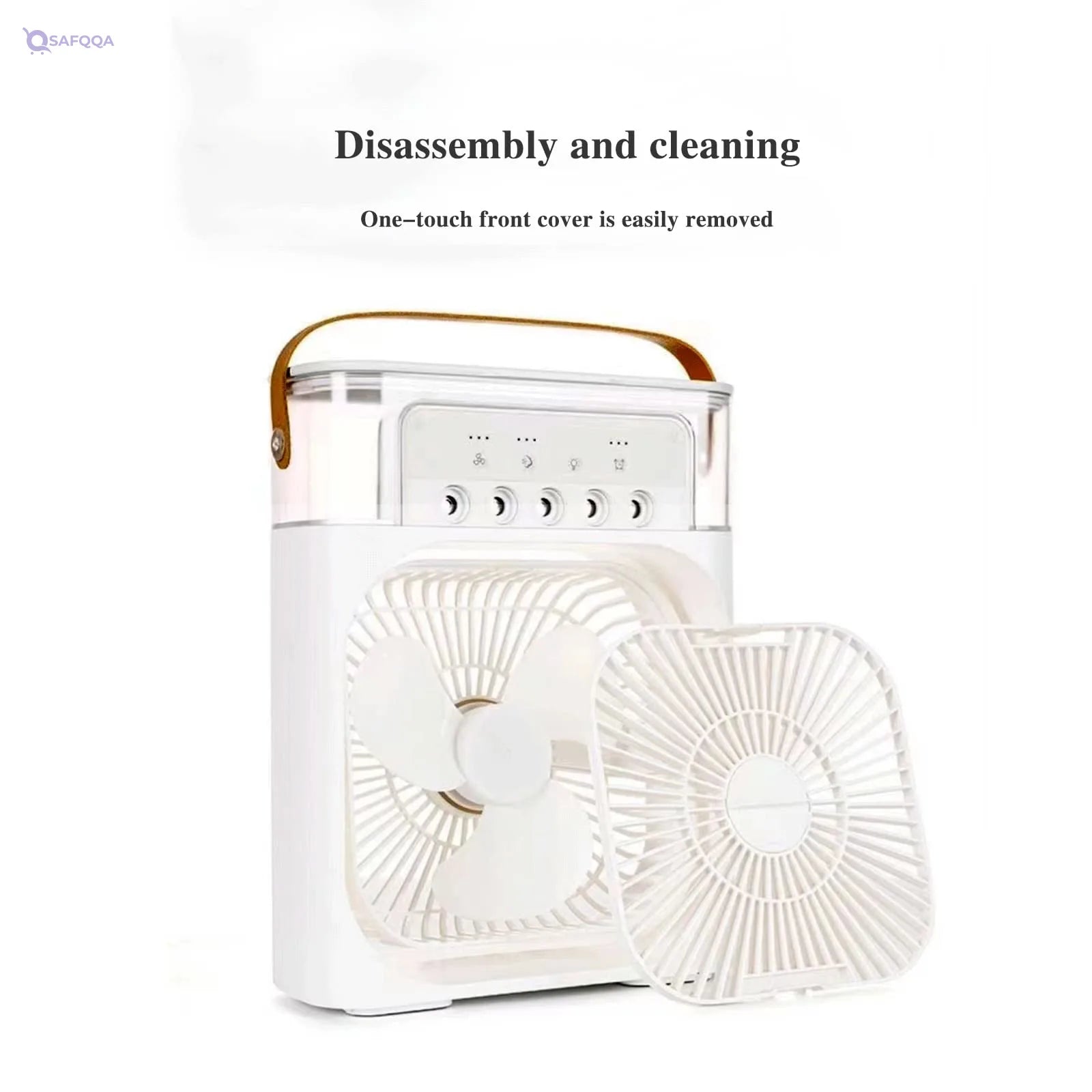 pgfpmifmj 4-in-1 Portable Air Conditioner Fan – LED & USB - Safqqa