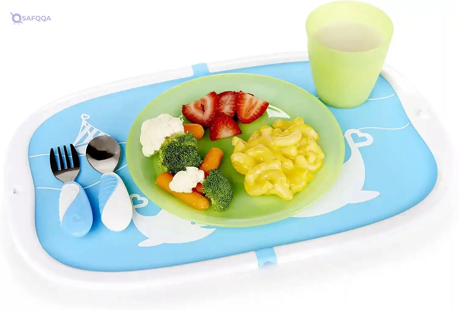Munchkin go folding placemat shape dolphin for Children - Safqqa
