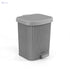 El Helal and Silver star Golden Medium Trash bin Grey - Safqqa