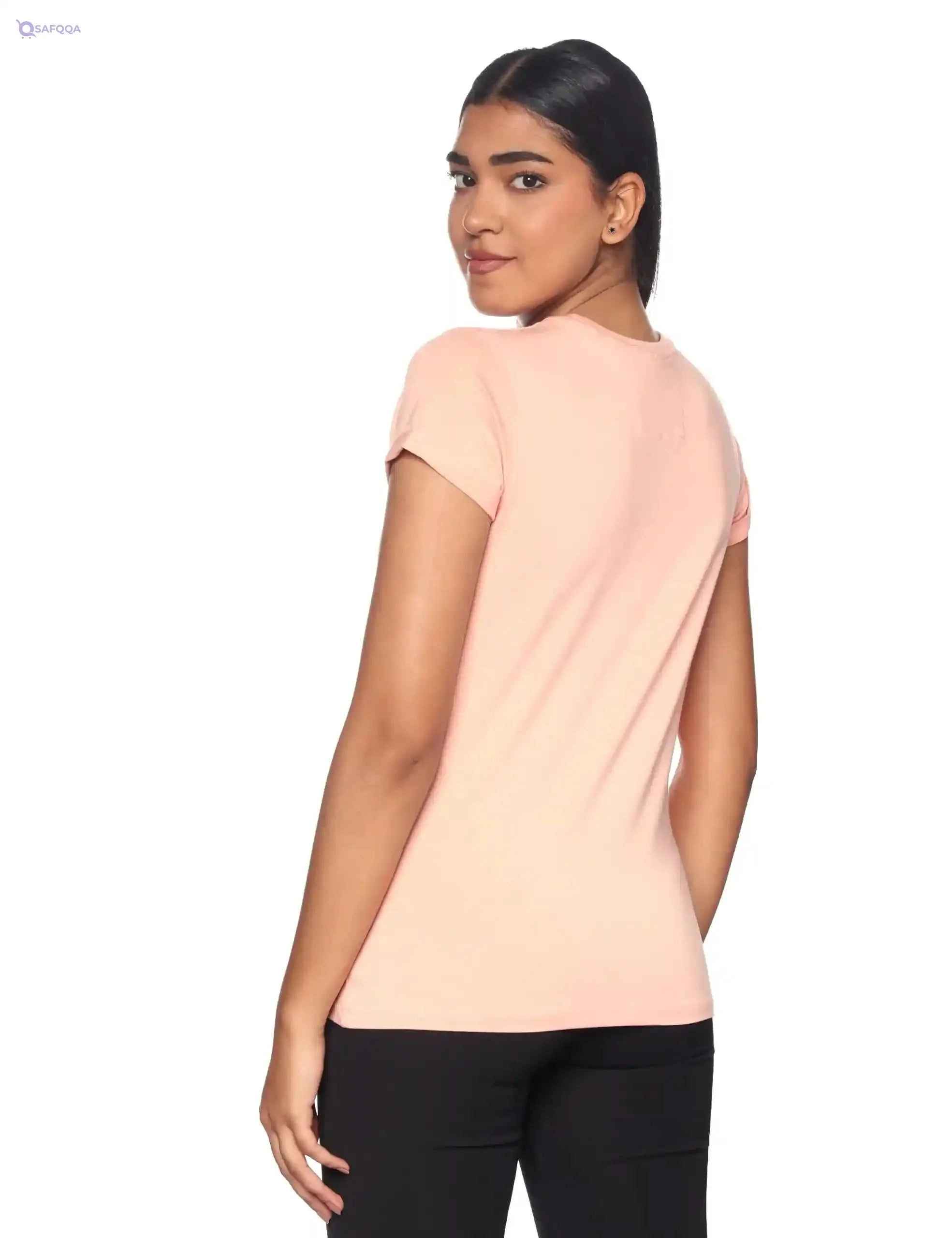 MAG'S Crewneck Half Sleeves T-Shirt for Women - Safqqa Egypt