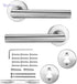 NOLOGO Adjustable Interior Door Handle Set with Lock - Safqqa