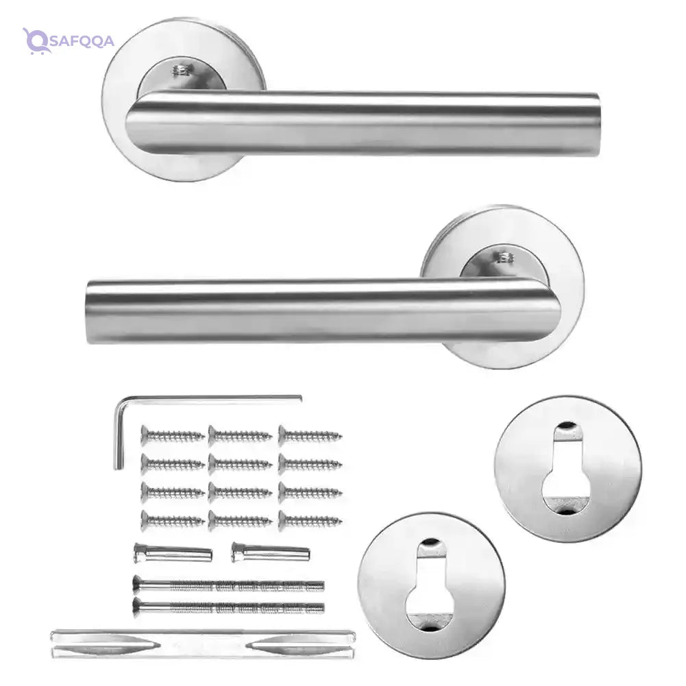 NOLOGO Adjustable Interior Door Handle Set with Lock - Safqqa