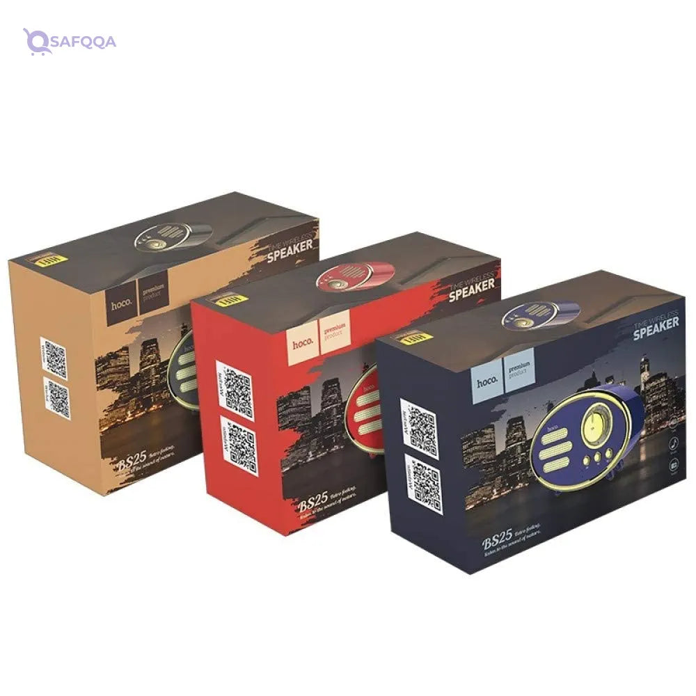 Hoco BS25  Portable Wireless Speaker - Black - Safqqa