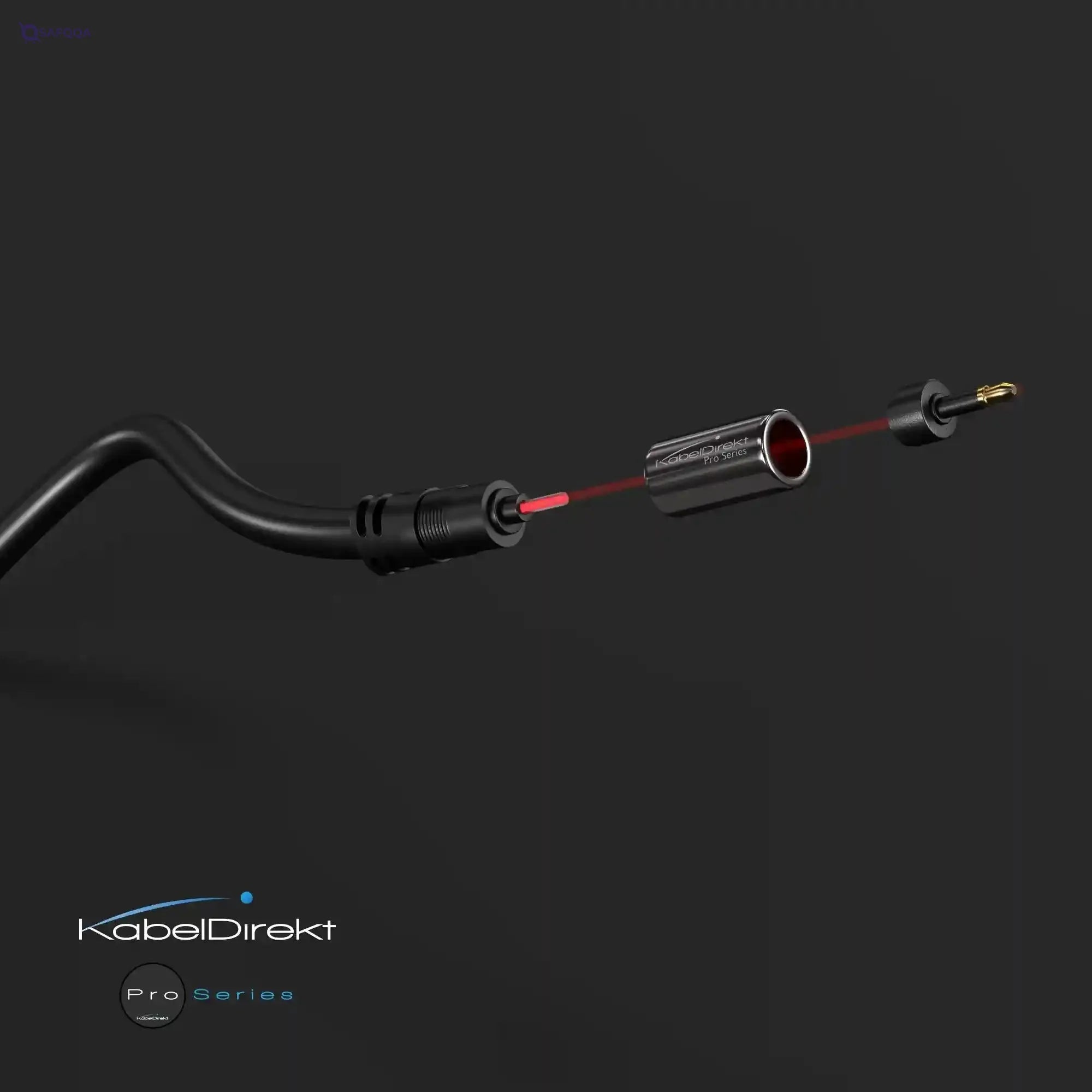 KabelDirekt 389 10m Mini-TOSLINK cable (digital audio cable, optical, TOSLINK to Mini-TOSLINK, fiber optic, transmits digital signals TVs/amplifiers/Hi-Fi systems) black - Safqqa