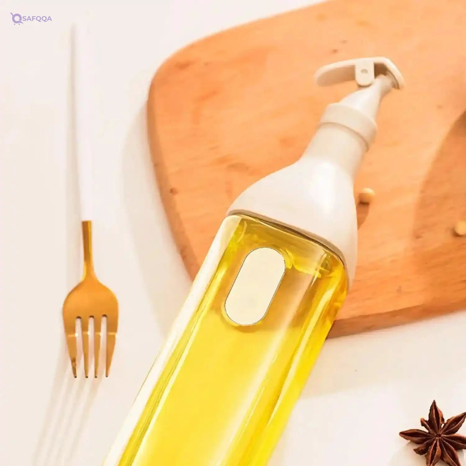 Generic 550ml Jumbo Oil and Vinegar Bottle with Airtight Seal - Safqqa