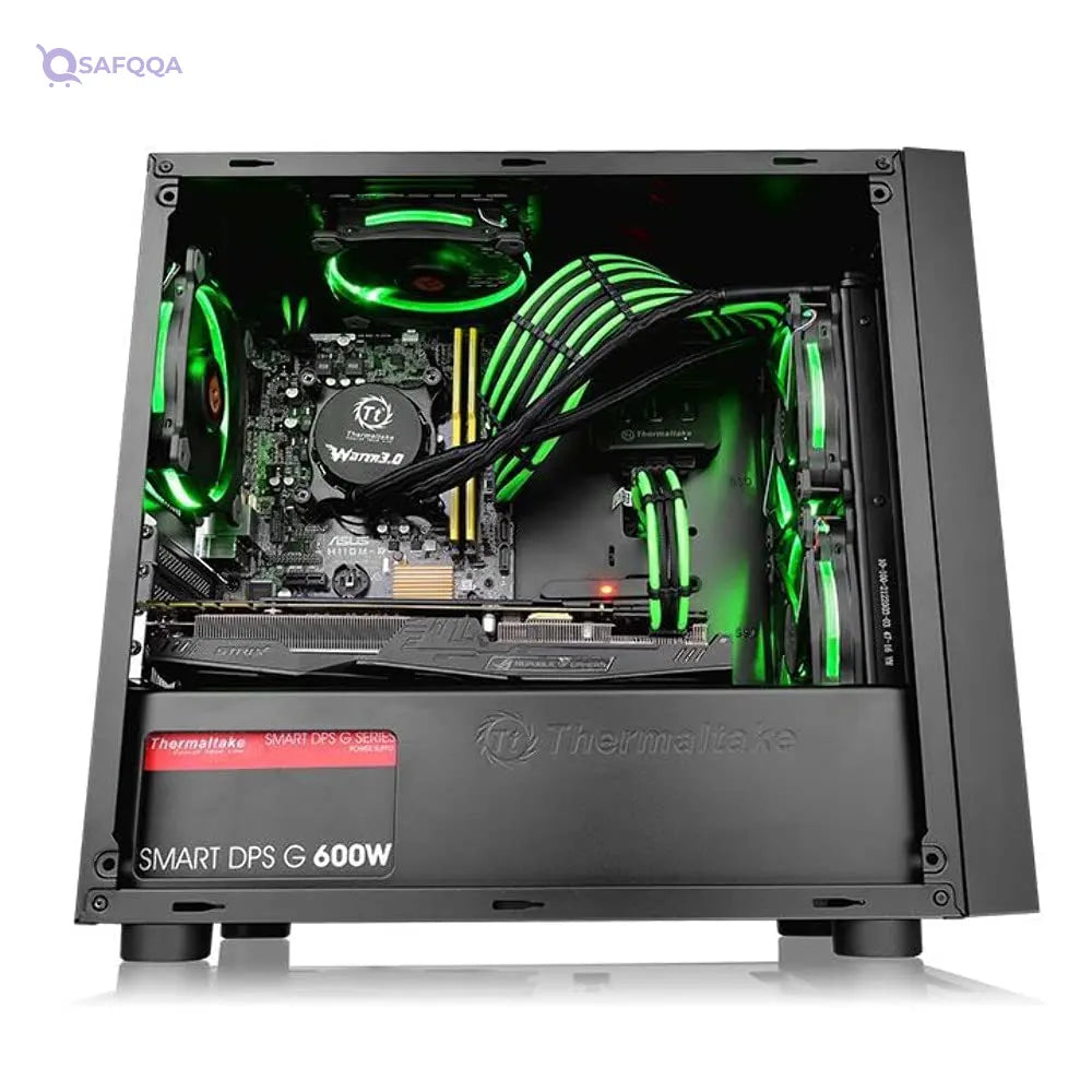 Thermaltake CA-1J1-00S1WN-00 Versa H17 Computer Case Black - Safqqa