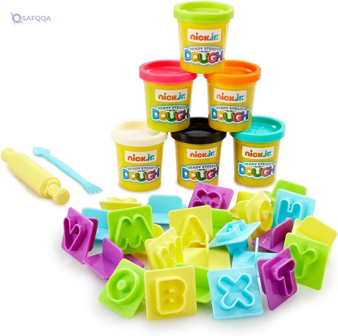 Nick Jr. Ready Steady Dough – Alphabet Learning Fun Set - Safqqa