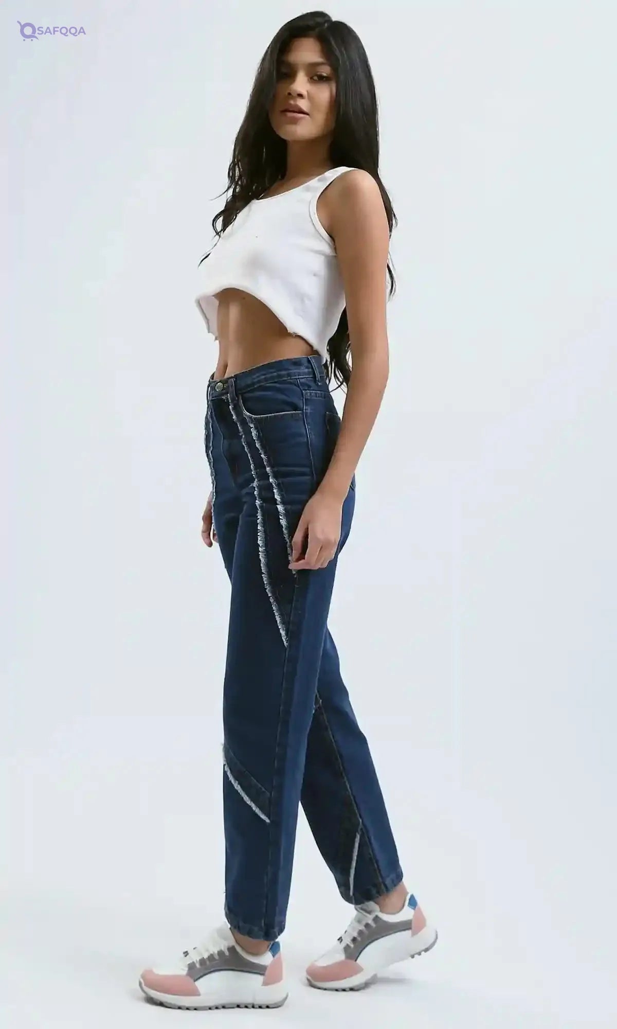 Ravin Womens Standard Blue Casual Straight Jeans Pants - Safqqa Egypt