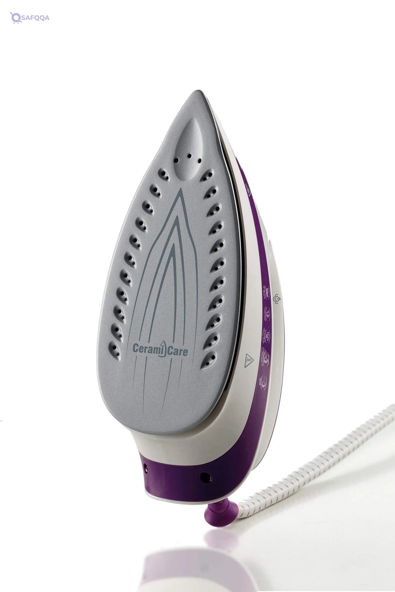 Ariete Steam Iron with Kettle, Purple/White, 2200 Watts - Safqqa
