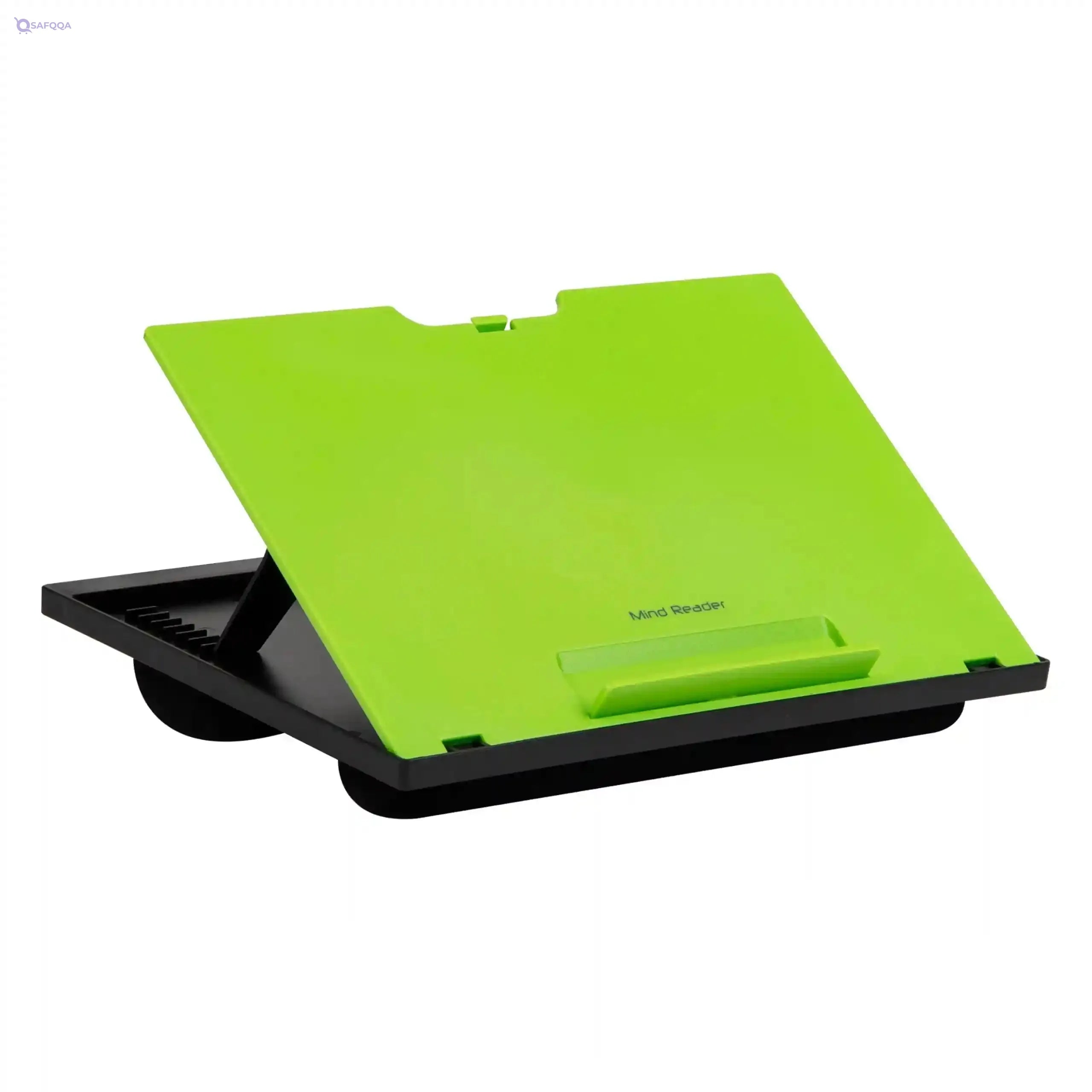 Mind Reader  8 Position Top Desk with Cushions, Monitor, Laptop Lap Holder, Green, 11.12 D x 14. 75 W x 3 H - Safqqa