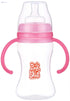 Pink & Blue Premium Feeding Bottle with Handle, 240 ml - Safqqa