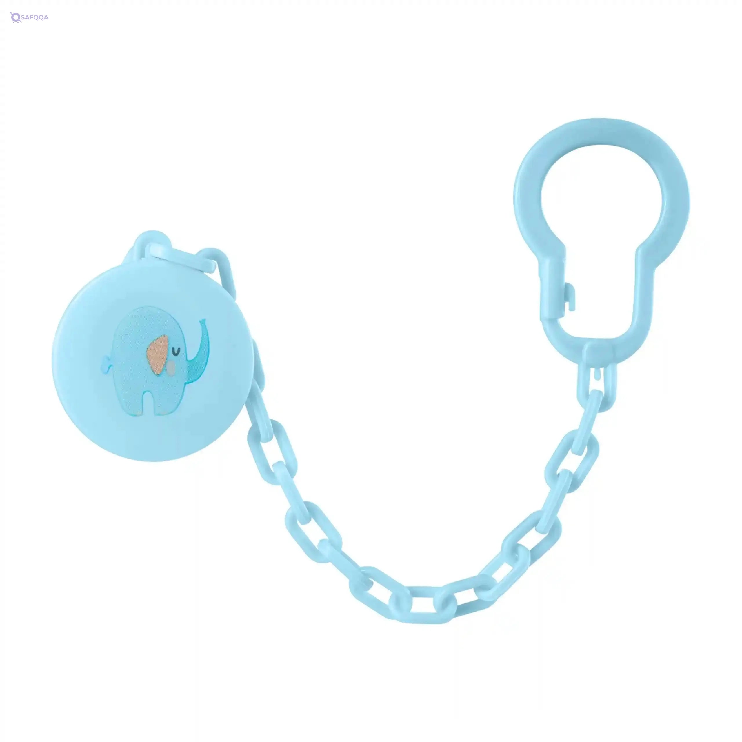 Granzia Bambino New Born Gift Package Blue Color (Classic Feeding Bootle 150 ML, Spare Nipple, Grape Shaped Teether & Pacifier With Chain) (4 Pieces) - Safqqa