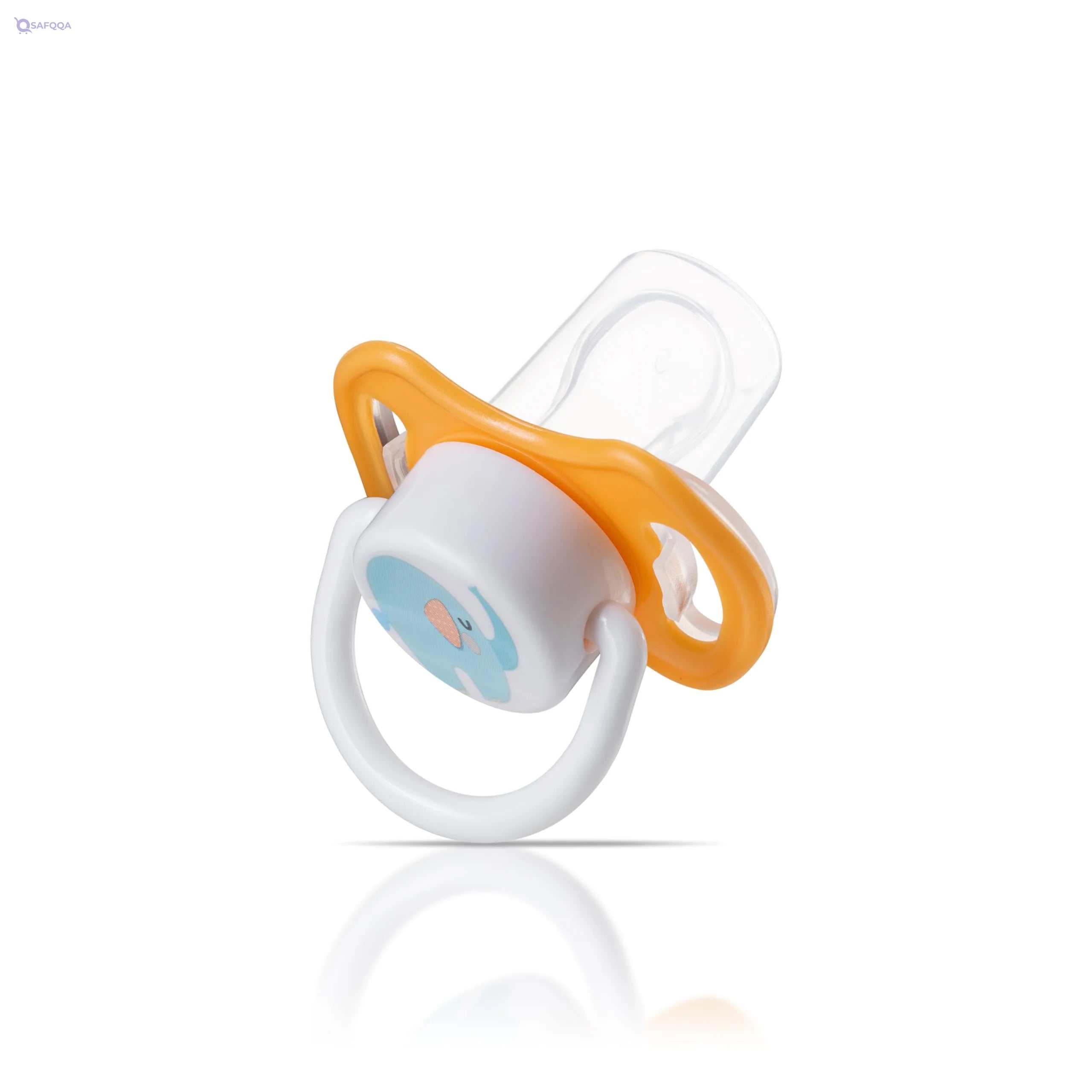 Granzia Bambino Regular Baby Pacifier, Orange Helps soothe and comfort babies - Safqqa