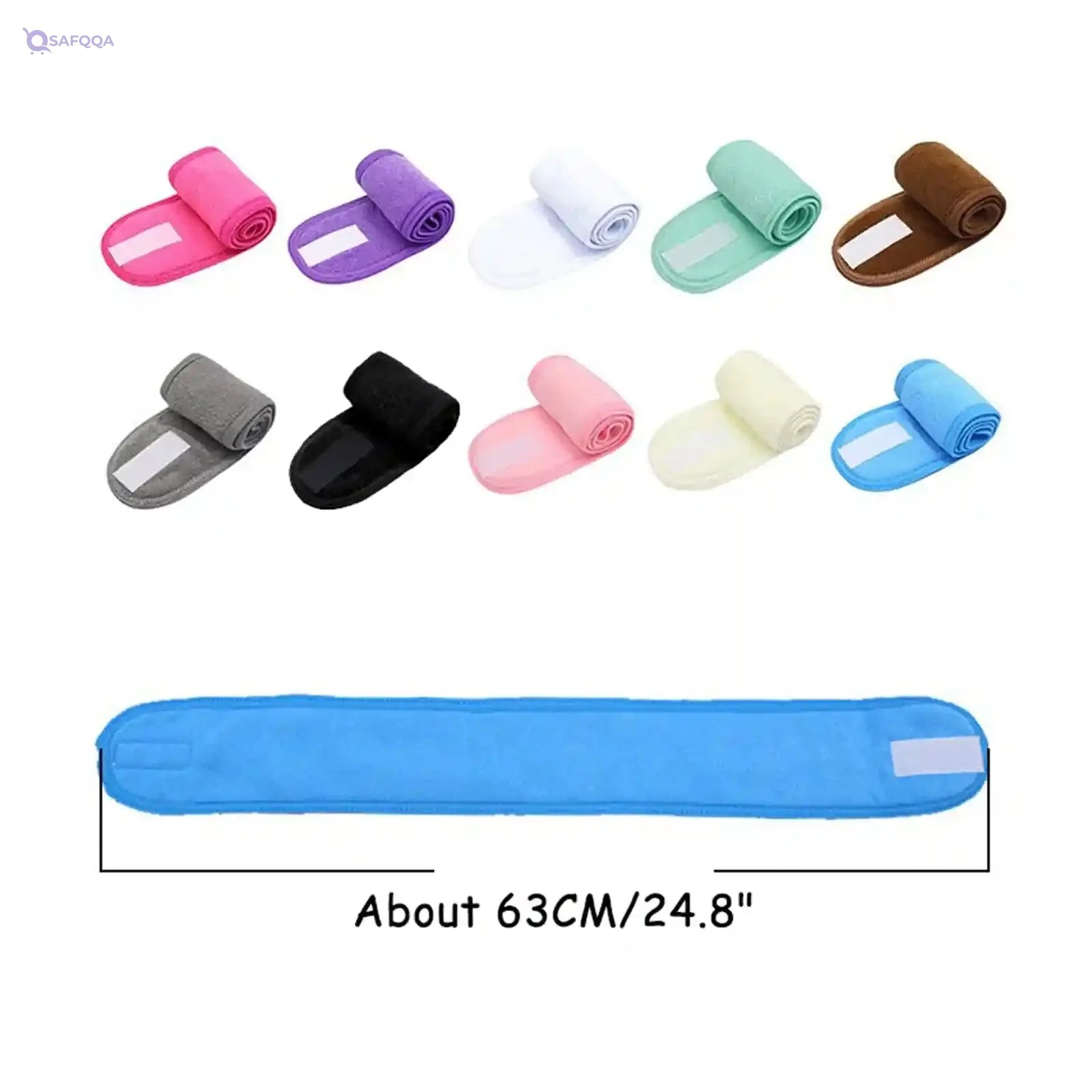 Head Sweatband Women - Women's Headbands for Work, Yoga, and Exercise; Hairbands for Women, Sweat-Wicking, Non-Slip Hair Accessories for Summer, Hair Accessories. Women's Sweat Bands Headbands for Workouts (Blue, One Size) - Safqqa