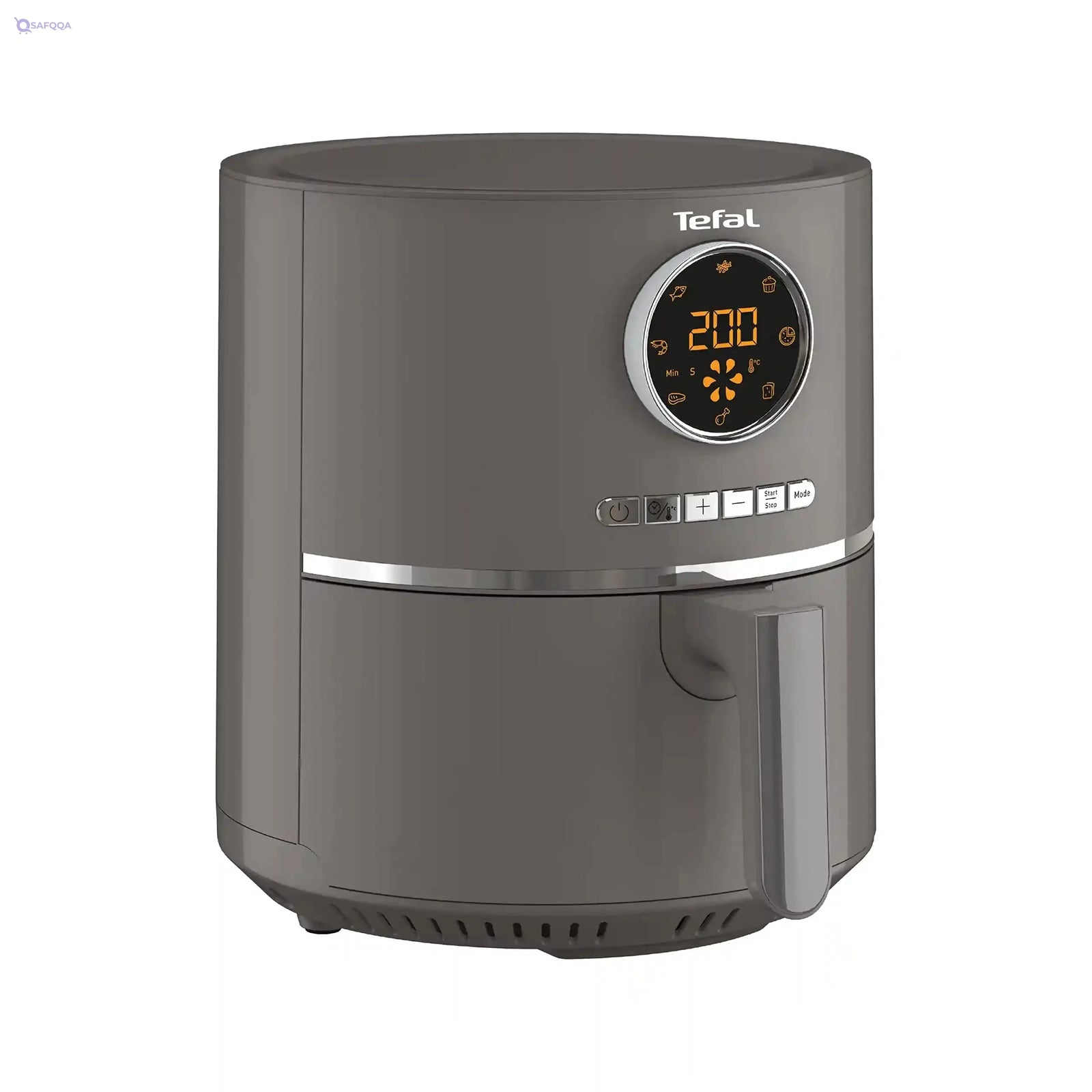 Tefal Ultra Fry Digital Air Fryer, 4.2 Liters, 8 Programs, Charcoal Grey - EY111B15 - Safqqa