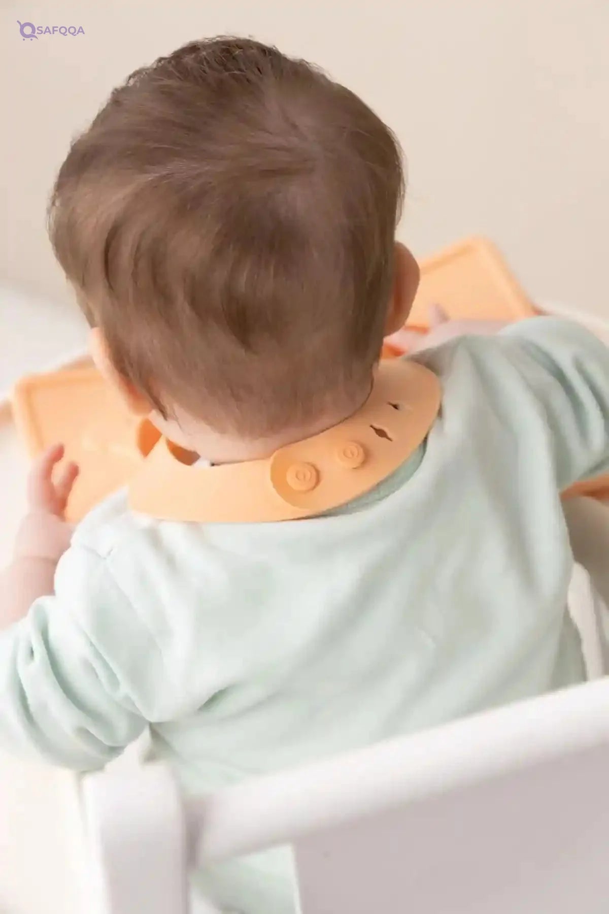 Wee Baby Prime (Silicone Bib + Silicone 2 side spoon and fork), fully silicone - Safqqa