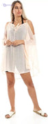 JAMILA Women Self Stitches Sheer Cover Up OUTERWEAR - Safqqa Egypt