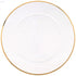 IVV-ARIA Charger Plate 32 cm Clear with Gold Line - Safqqa Egypt