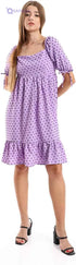 JAMILA Women's Self-Stitched Square Collar Tiered Tunic - Safqqa Egypt
