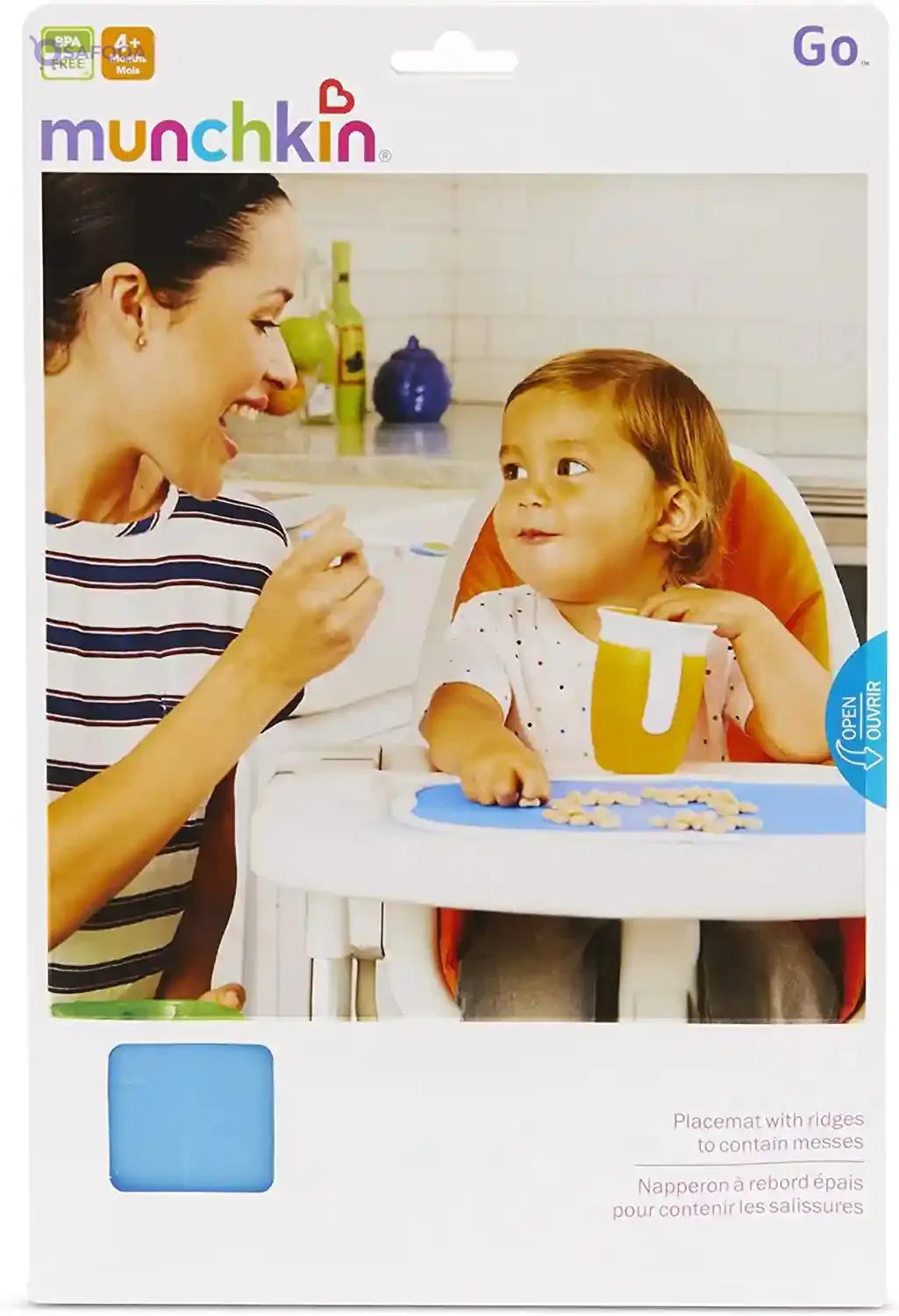 Munchkin go folding placemat shape dolphin for Children - Safqqa