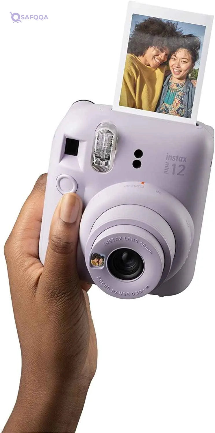Fujifilm Instax Mini 12 Instant Camera - Lilac Purple + 1 Pack Film - Safqqa
