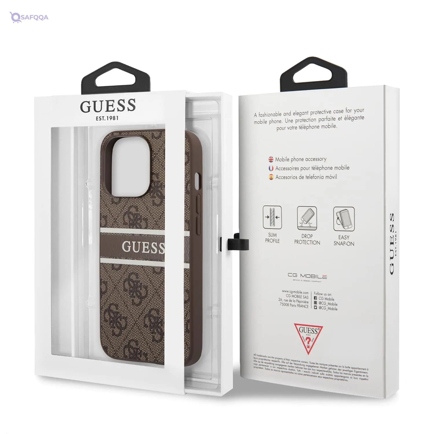 CG MOBILE  Cover For Iphone 14 pro max - Brown - Safqqa
