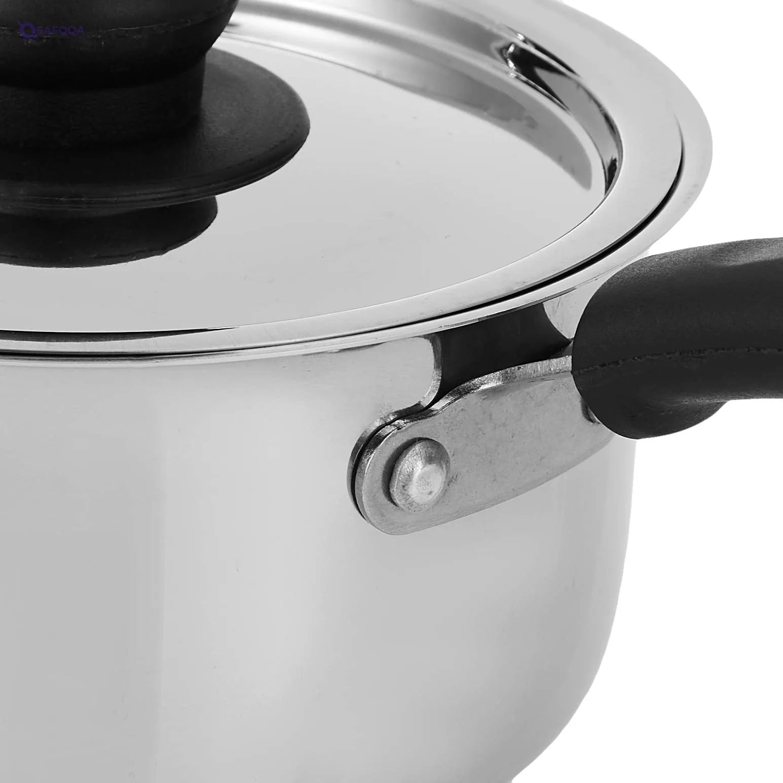 Raj Stainless Steel Saucepan with Lid, Silver , 15.5 cm GSSSP1 - Safqqa