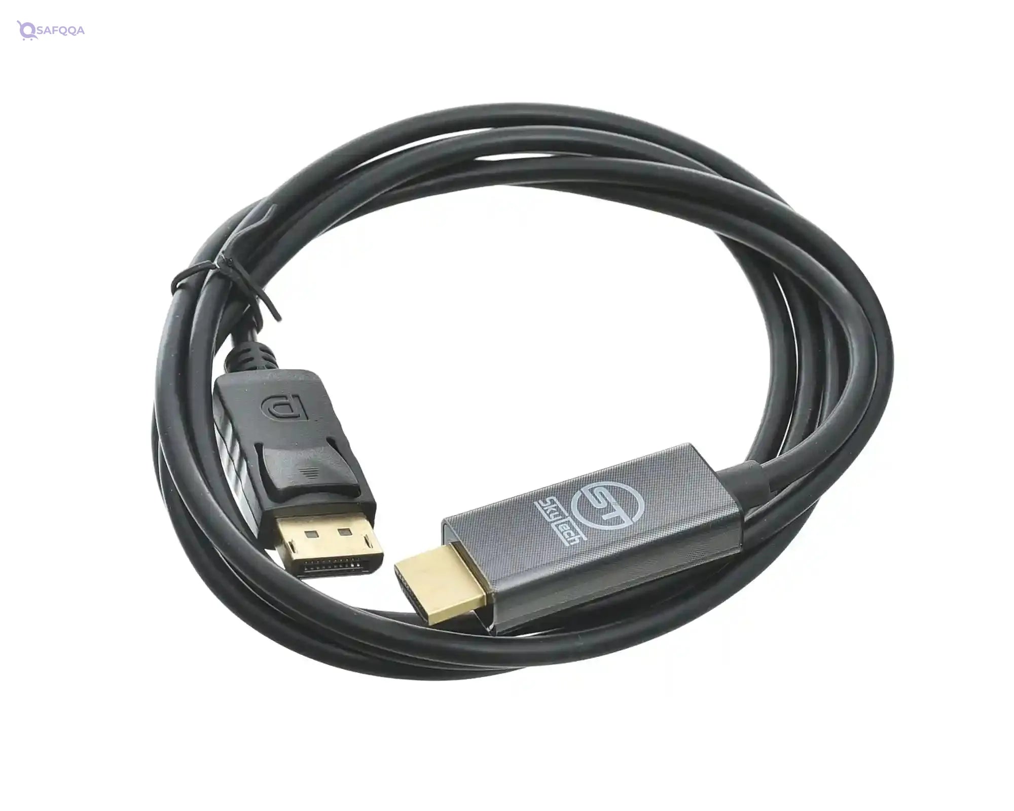 ST 4K DisplayPort to HDMI Cable Compatible for Personal Computer - Black - Safqqa Egypt