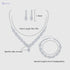 YSOUL CZ Rhinestone Jewelry Set – Necklace & Earrings for Bridal or Evening Wear - Safqqa
