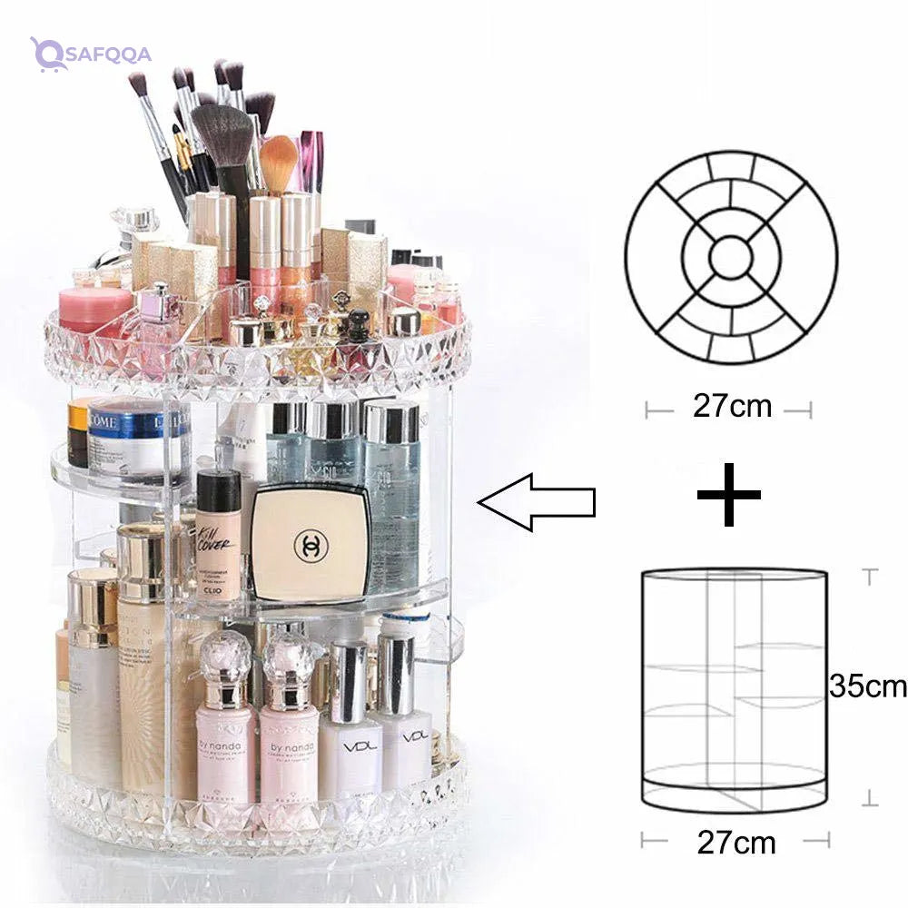 Spaceshoop Acrylic Makeup Organizer For Storing Cosmetics - Safqqa